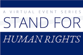 Stand For Human Rights at the Sanford School of Public Policy in a talk with David Miliband of the International Rescue Committee.